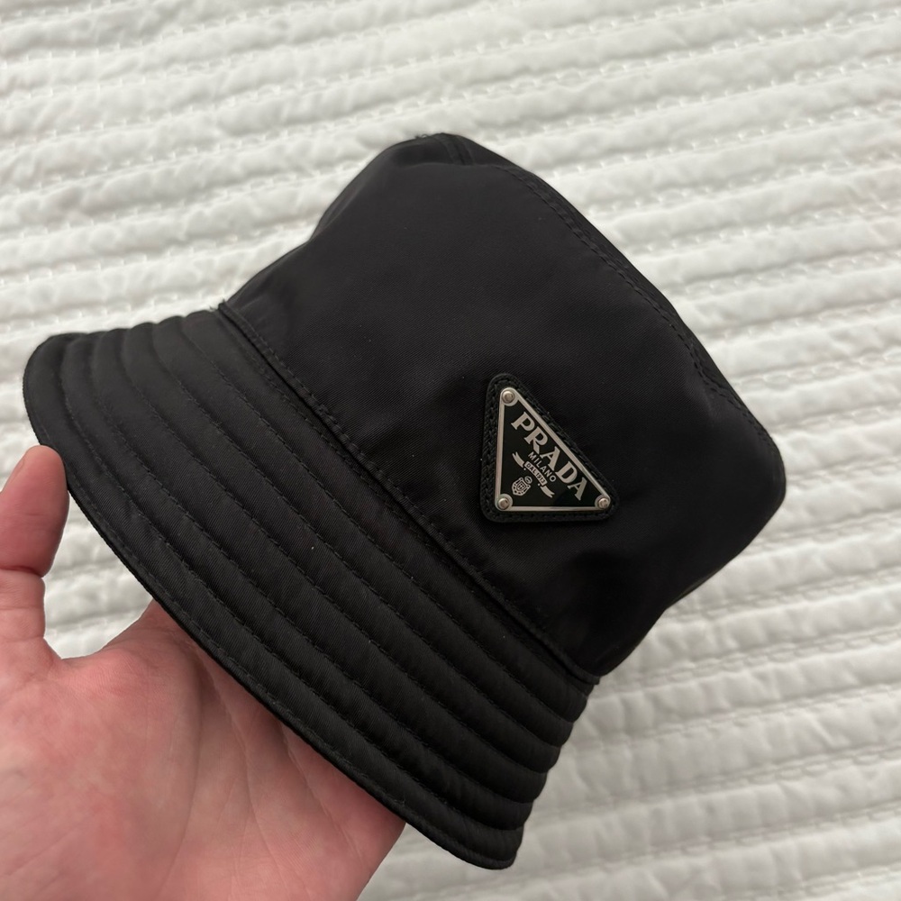 Prada Classic Black Bucket Hat